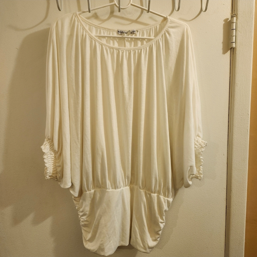 Womens Empire Sleeve Kimono Top Sz XL